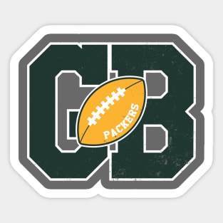 Big Bold Green Bay Packers Monogram Sticker